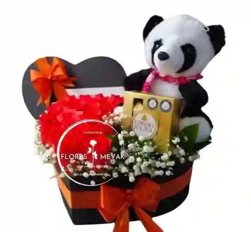 Rosas Ferrero Y Peluche Bueno