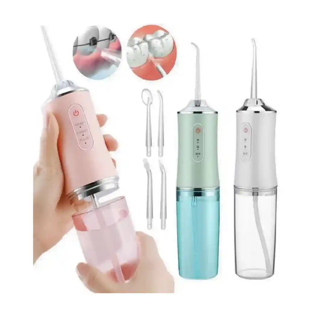 Irrigador Oral Portátil Con Chorro De Agua Para Limpieza De Higiene Bucal