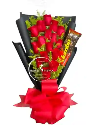 Ramo-rosas Rojas Jumbo