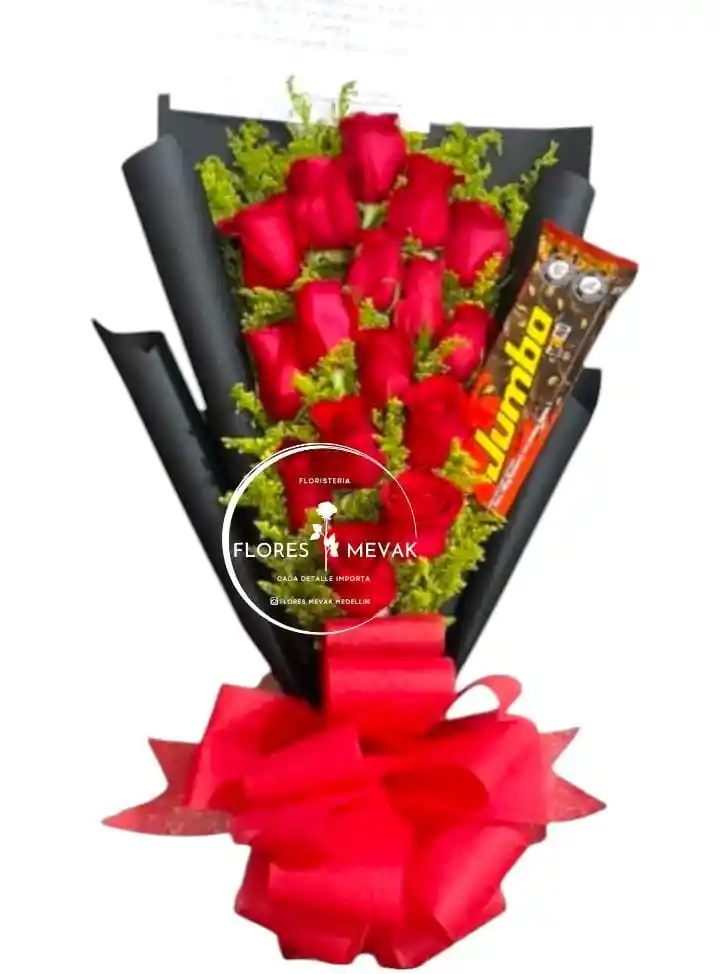 Ramo-rosas Rojas Jumbo