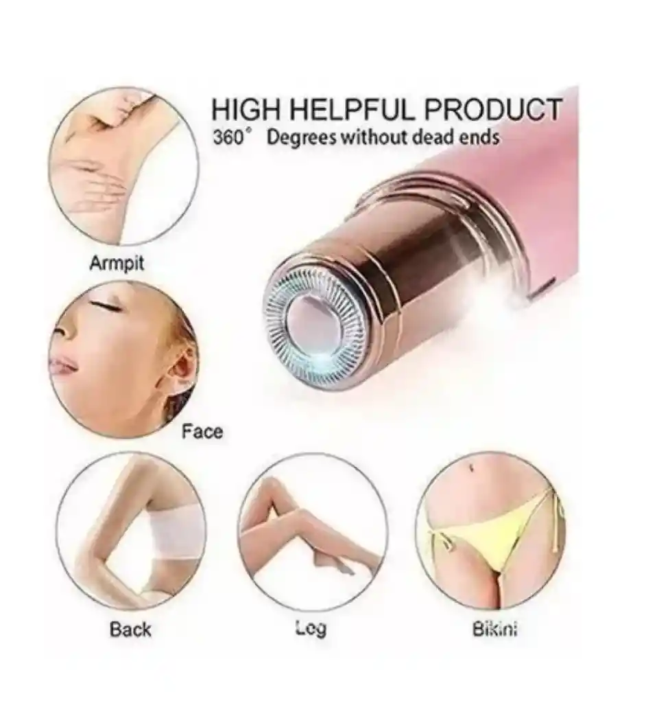 Mini Depiladora Forma De Lápiz Labial Facial