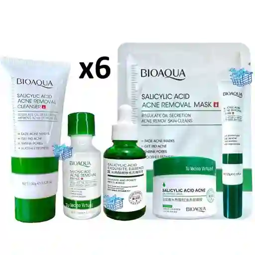 Bioaqua Combo Anti Acné Ácido Salicílico X 6
