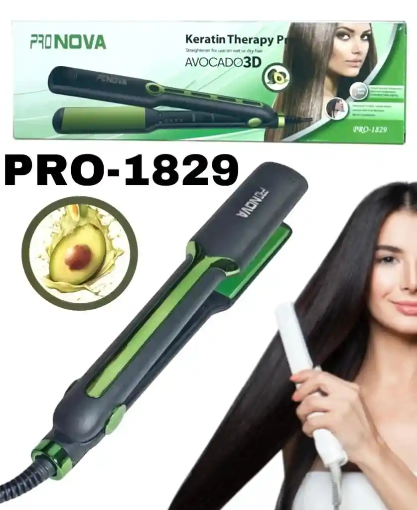 Plancha Para Cabello De Aguacate Pro Nova