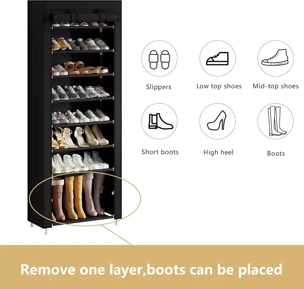 Organizador De Zapatos 9 Niveles Zapatero Closet Armable Ropa