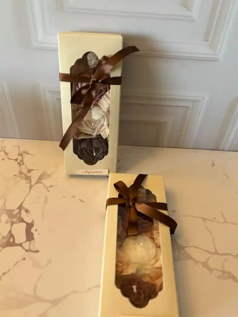 Set De Velas Trilofia Floral