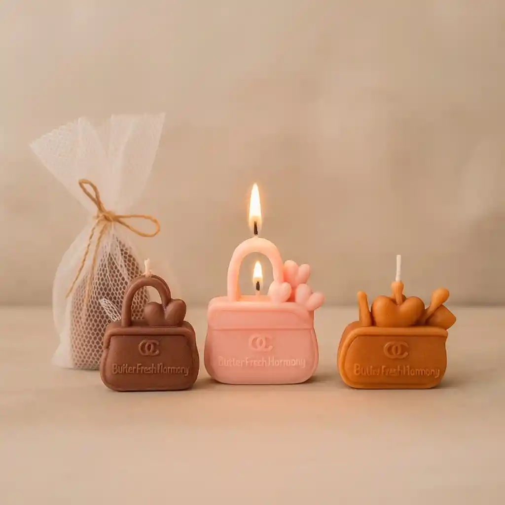 Vela En Forma De Cosmetiquera Con Maquillaje