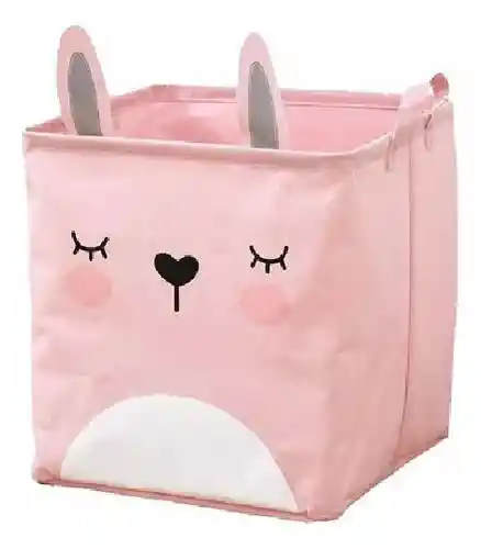 Canasta Cesta Organizadora Plegable Multiuso Tela Animalitos