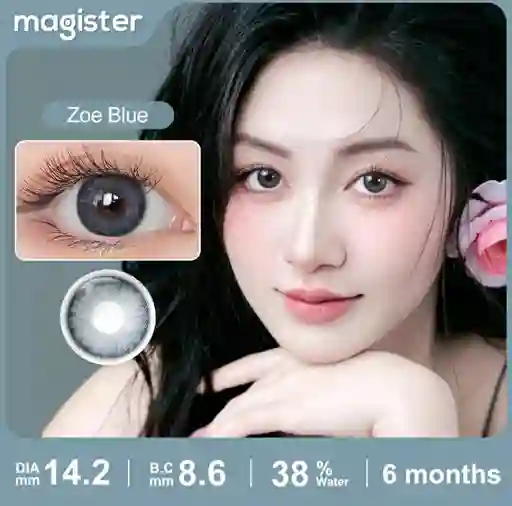 Lentes De Contacto Cosméticos Zoe Blue