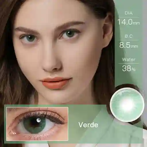 Lentes De Contacto Cosméticos Queen Verde
