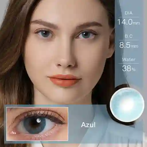 Lentes De Contacto Cosméticos Queen Azul