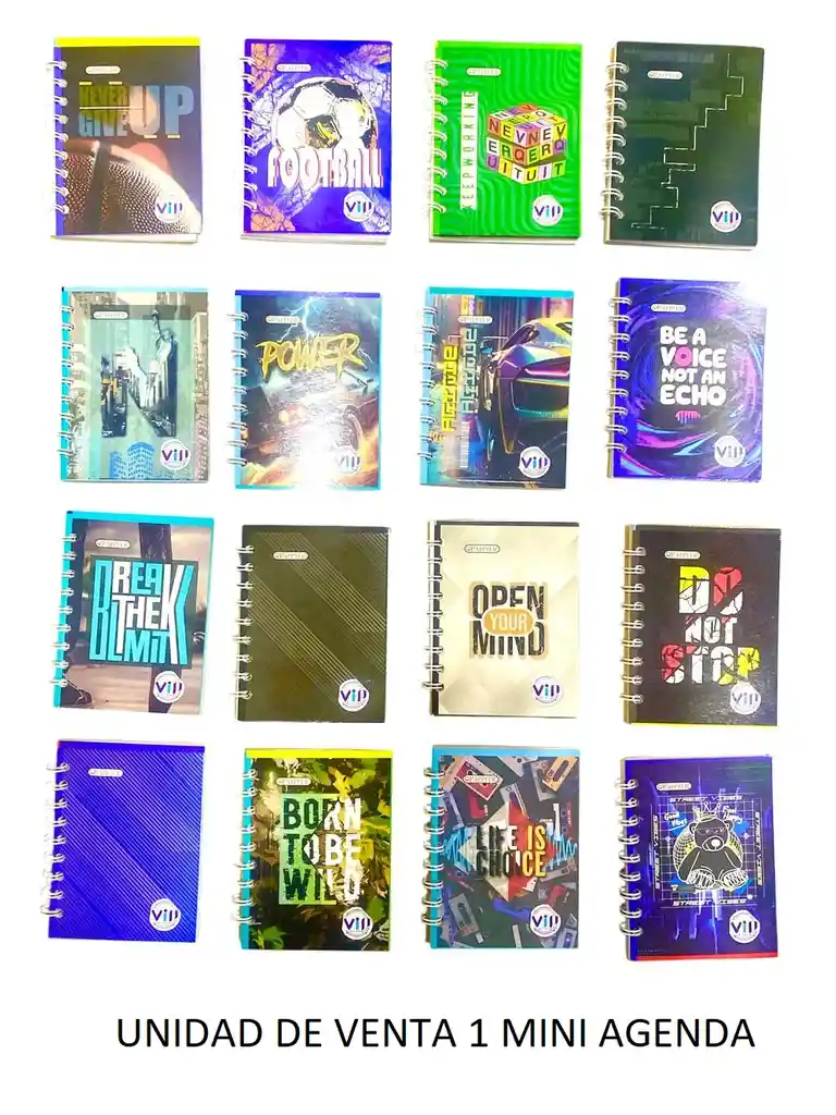 Cuaderno Mini Agenda Argollado Hombre 70 Hojas Cuadriculada
