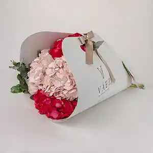 Caja Alegría Con Hortensias