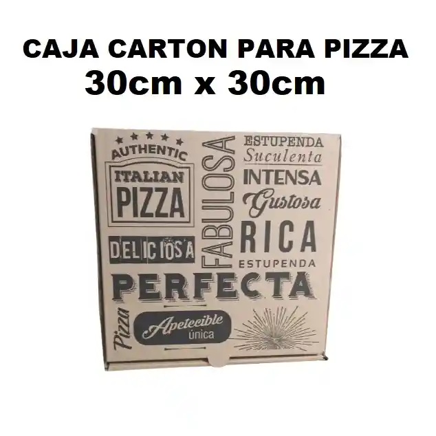 Caja Carton Para Pizza 30cm X 30cm