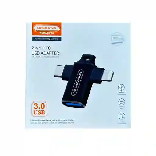 Adaptador Tipo C Y Lightning A Usb. (transferencia De Datos)