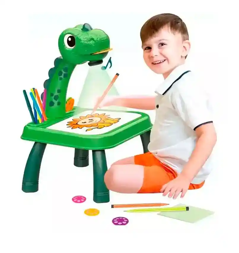 Juguete Mesa De Dibujo Con Proyector De Imágenes Para Niño
