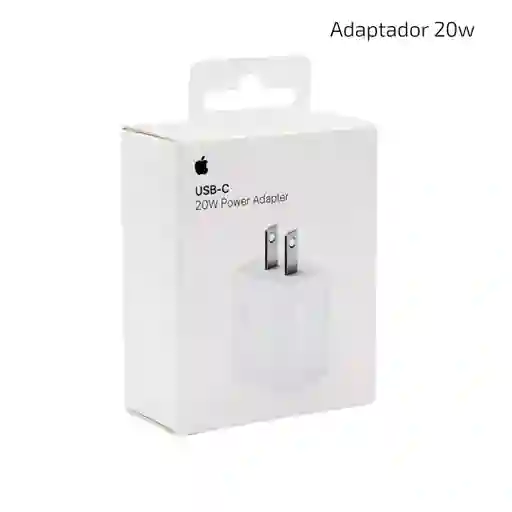 Adaptador Cargador Iphone Original 20w Carga Rapida Tipo C Apple