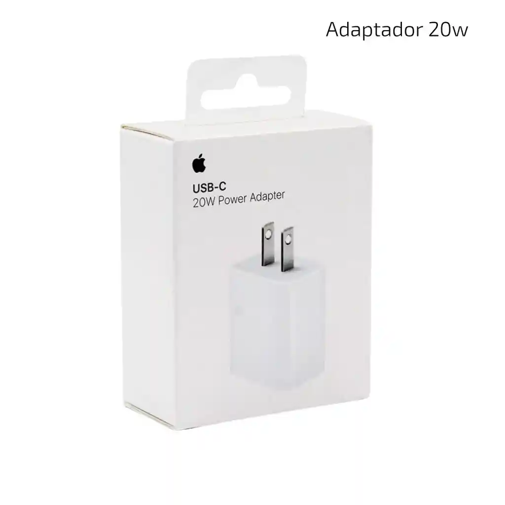 Adaptador Cargador Iphone Original 20w Carga Rapida Tipo C Apple