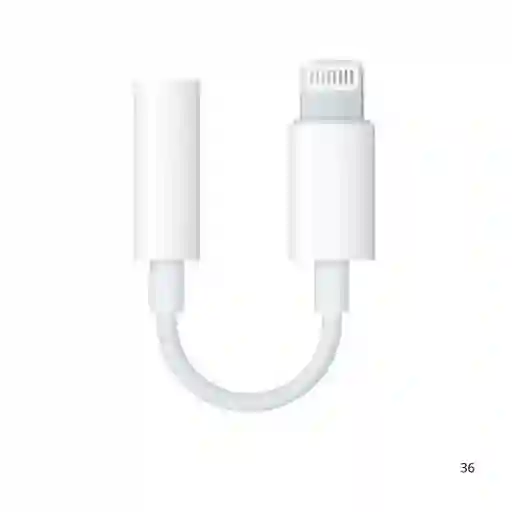 Adaptador De Audio Iphone Lightning To Headphone Jack Generico
