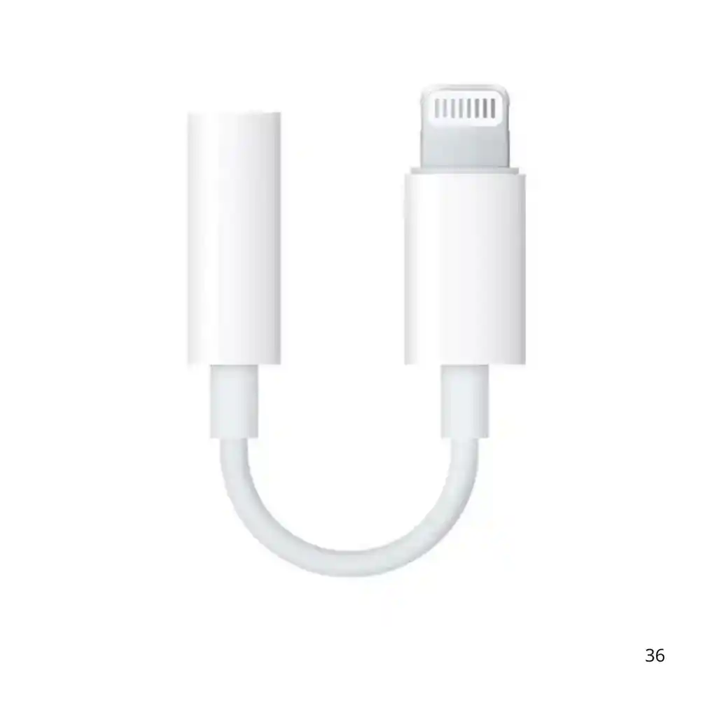Adaptador De Audio Iphone Lightning To Headphone Jack Generico