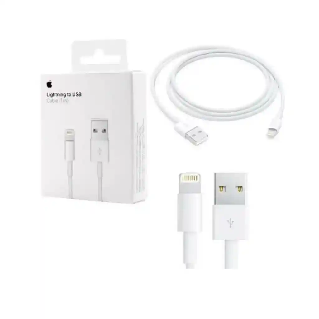 Cable Cargador Iphone Lightning To Usb 1 Metro Generico
