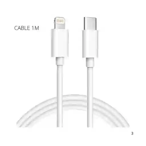 Cable Cargador Iphone Original Usbc To Lightning 1 Metro