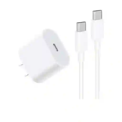 Cargador Usbc-usbc Carga Rapida 35w (incluye Cable Y Cubo) Iphone 15 Pro Max/ 16 Pro Max