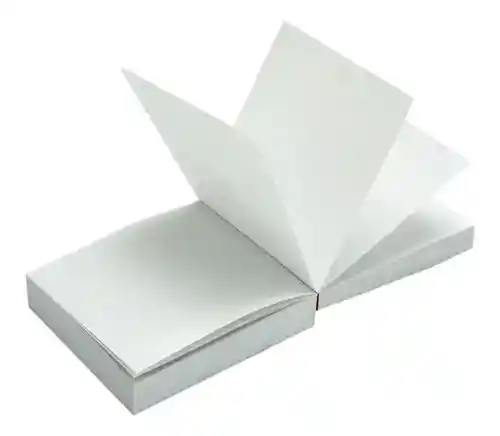 Taco De Nota Blanco Papel Bond 250 Hojas Medidas 8cm X 8cm