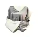 Cobija Térmica Ovejera Cama Doble/queen Gris