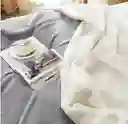 Cobija Térmica Ovejera Cama Doble/queen Gris