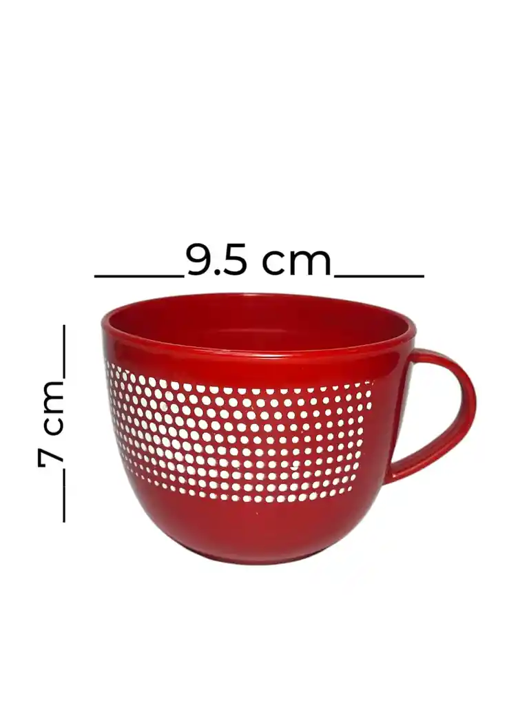 Pocillo Taza Mug Chocolatero Plastico X4 Unidades