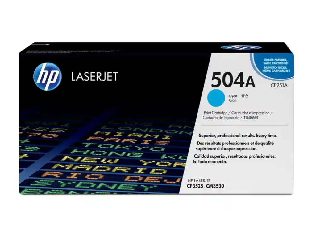 Toner Impresora Hp Laser Jet 504a Cyan