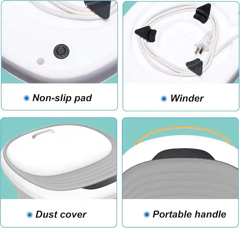Masajeador Tina Para Bañera Y Spa Para Pies, Plegable