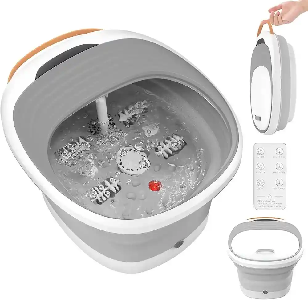 Masajeador Tina Para Bañera Y Spa Para Pies, Plegable
