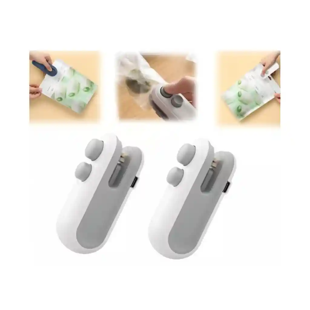 Sellador Bolsas Plásticas Maquina Portátil Recargable Cocina
