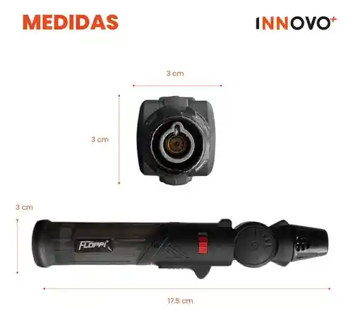 Mini Soplete Encendedor Flameador Recargable Ajustable Portable Alta Duración Flop