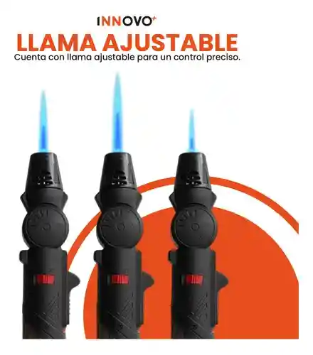 Mini Soplete Encendedor Flameador Recargable Ajustable Portable Alta Duración Flop