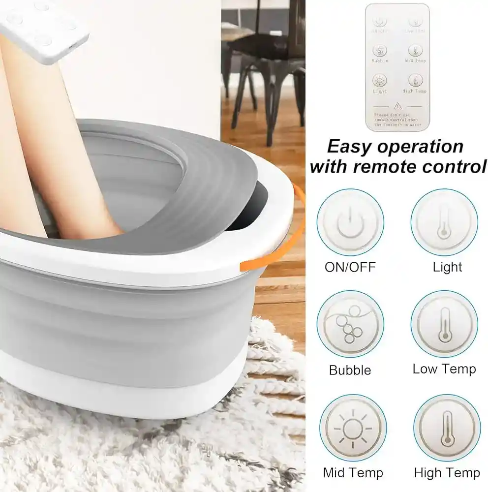 Masajeador Tina Para Bañera Y Spa Para Pies, Plegable