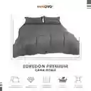 Combo Cubrelecho Cama Doble Premium + 2 Almohadas Confort Silicona + Lámpara De Lujo