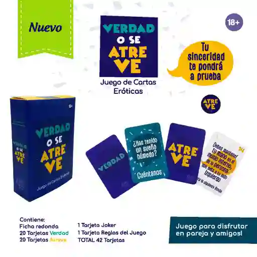Juego De Cartas Verdad O Se Atreve Erotic Games