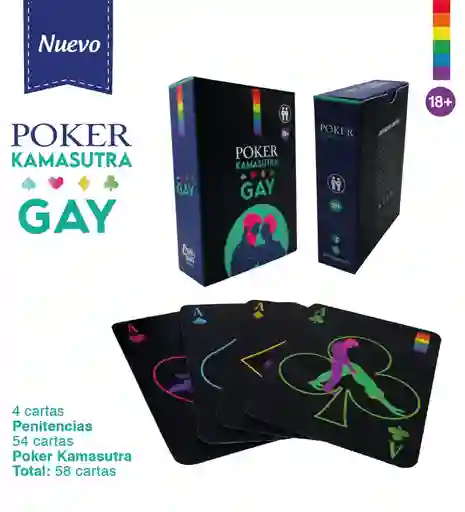 Juego De Cartas Póker Kamasutra Gay Erotic Games