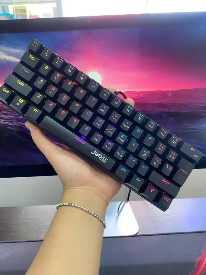 Teclado Mecanico Al 60% Jedel Swichs Verdes