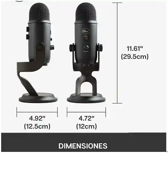 Blue Yeti Micrófono Usb Profesional Grabación Streaming