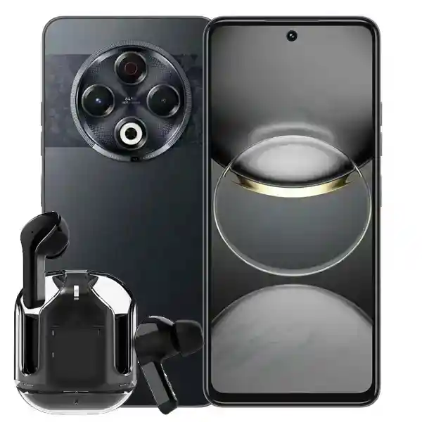 Celular Tecno Spark 30 256gb 16gb Negro + Obsequio Audífonos Inalámbricos