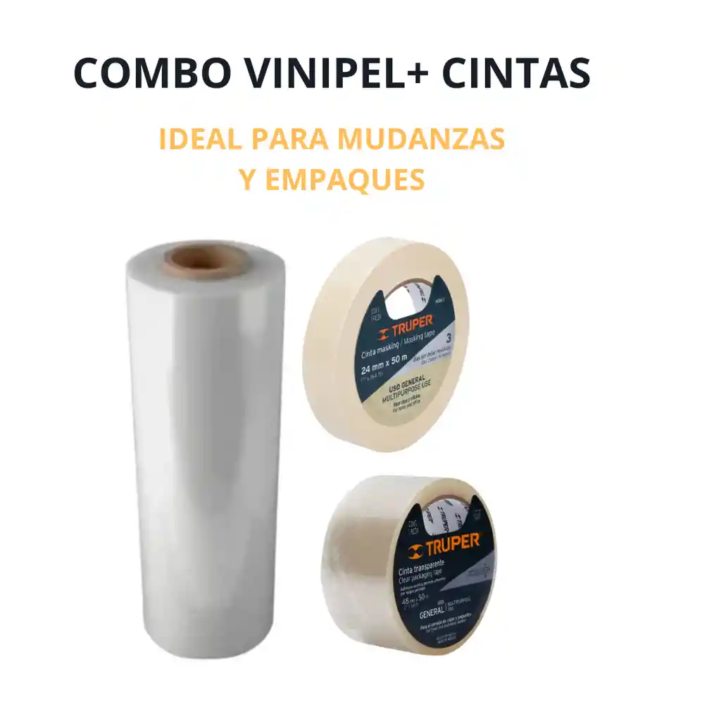 "¡mudanza Express!" Vinipel + Cinta Embalaje + Cinta Enmascarar