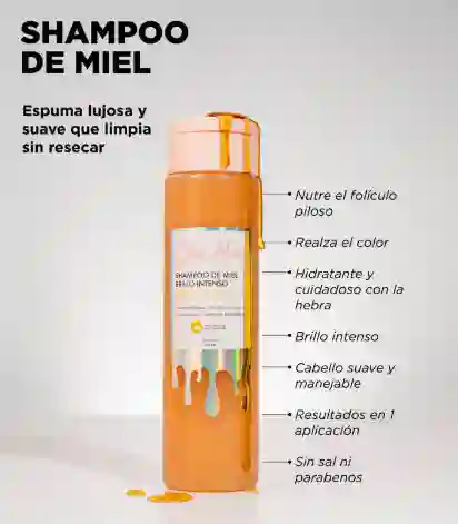 Shampoo De Miel Brillo Intenso Click Hair - 300ml