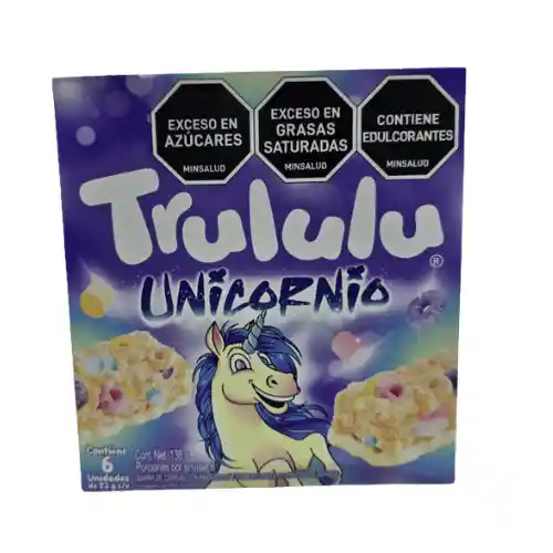 Trululu Barra Cereal Unicornio Cjx6unid