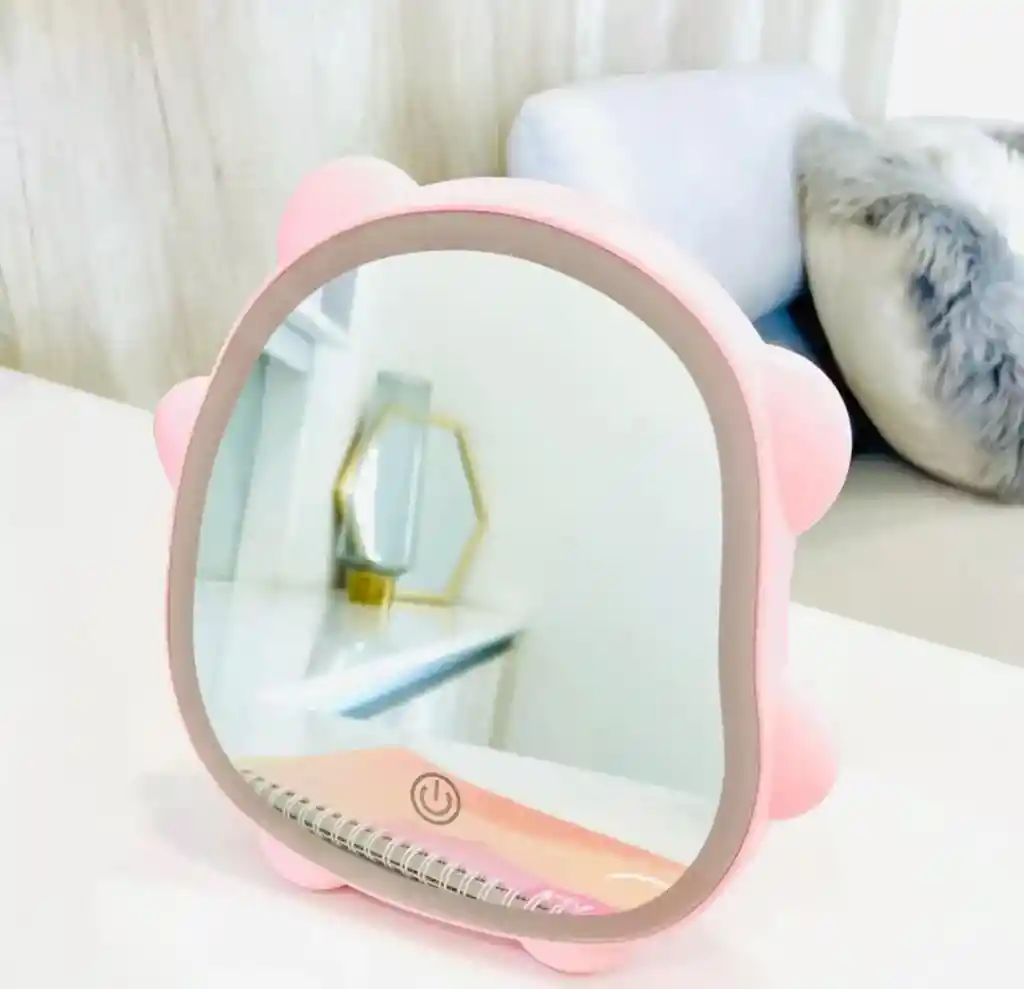Espejo Iluminado De Mesa Para Maquillaje Led 3 Modos De Luz