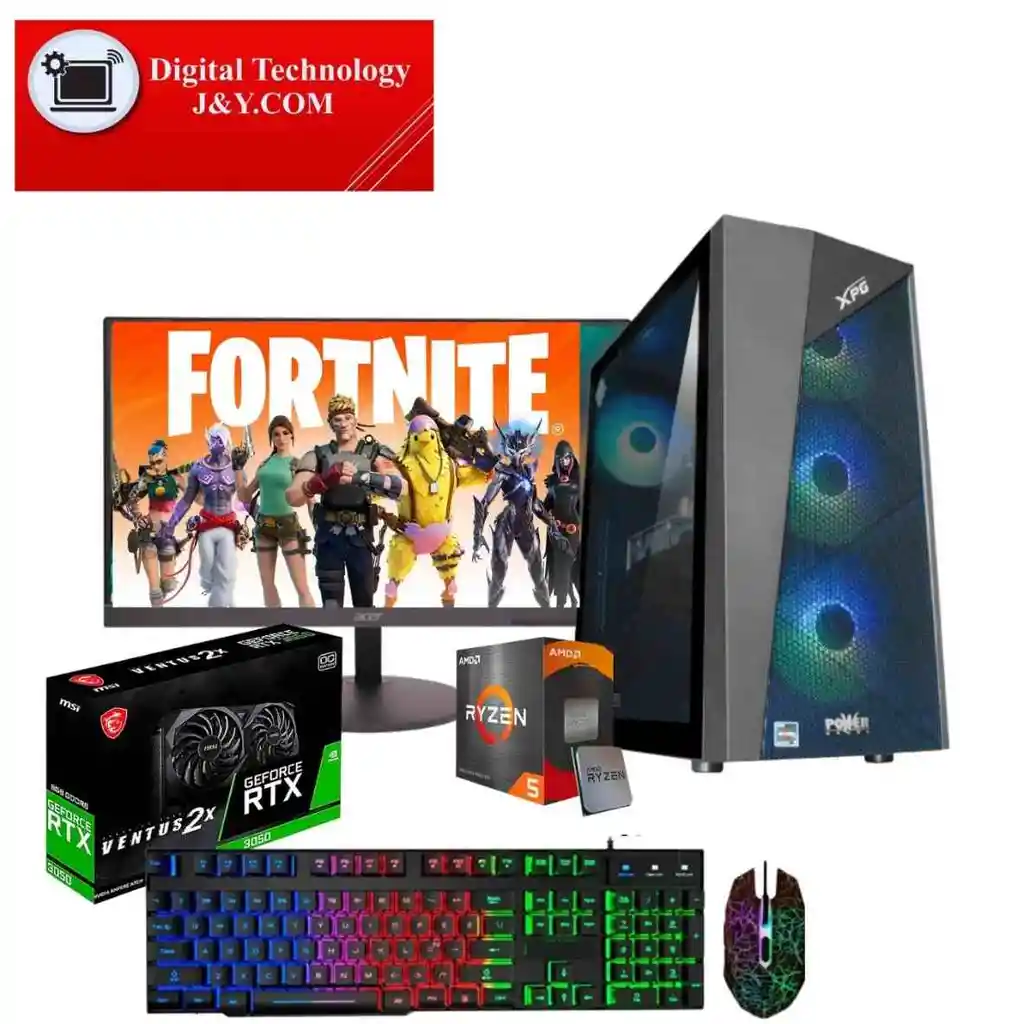 Cpu Amd Ryzen 5 - 5600x/ Disco 1tb Pci / Ram 16gb / Rtx 3050 6gb / Monitor Acer 21.5" 100hz