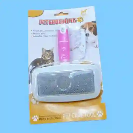 Cepillo Suave Para Perros Rosa Mediano