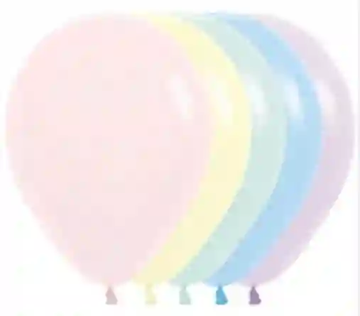 Globo Bomba Biodegradable R9 Pastel Mate X 10